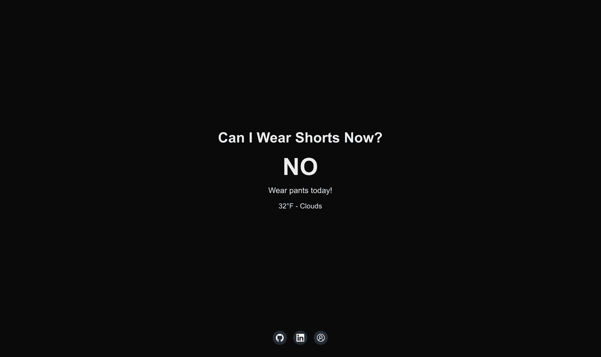 Can I Wear Shorts Now?