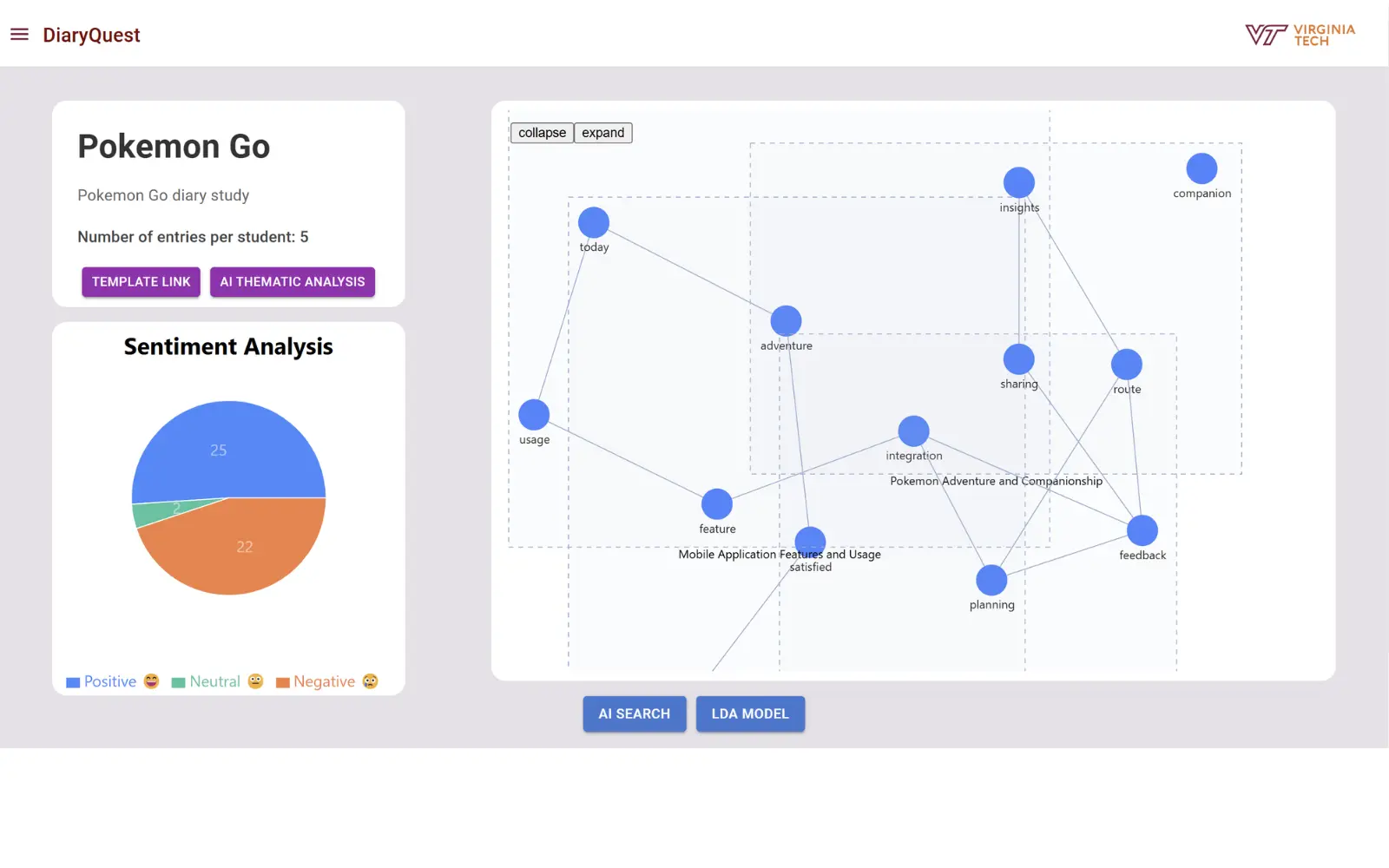 AI-Assisted Diary Study Platform for HCI Education