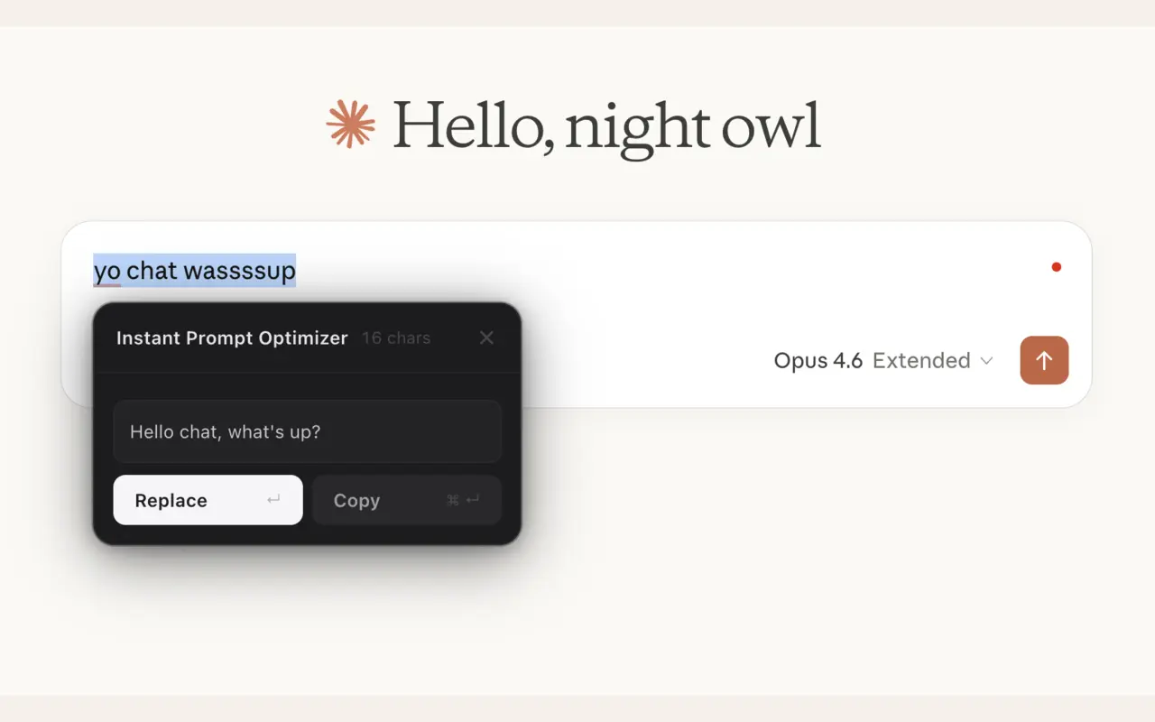 Instant Prompt Optimizer