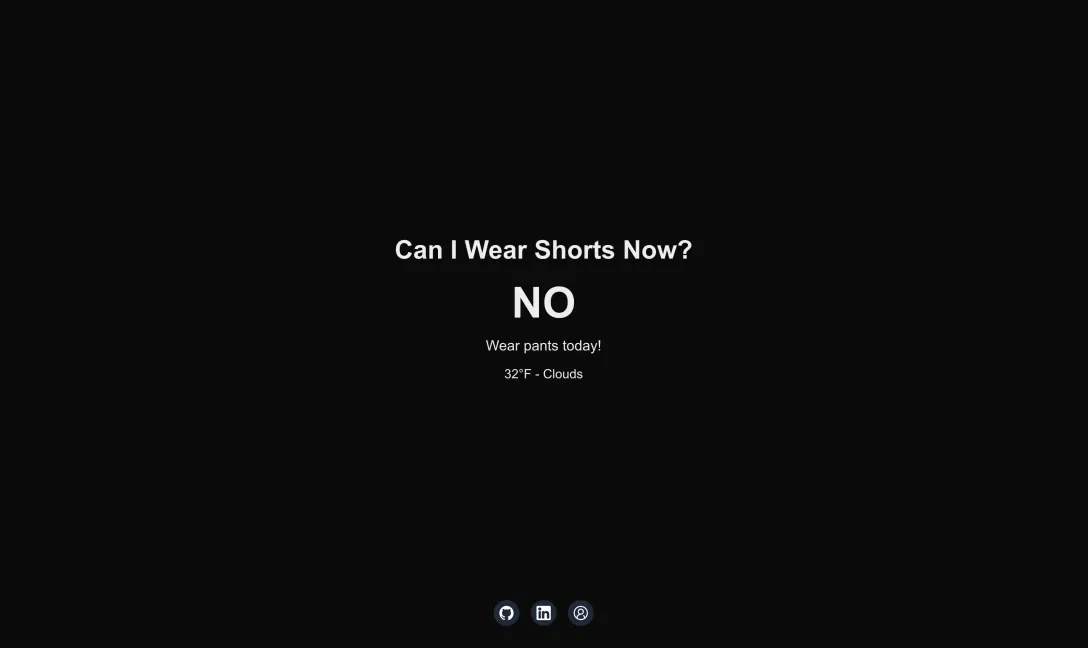 Can I Wear Shorts Now?